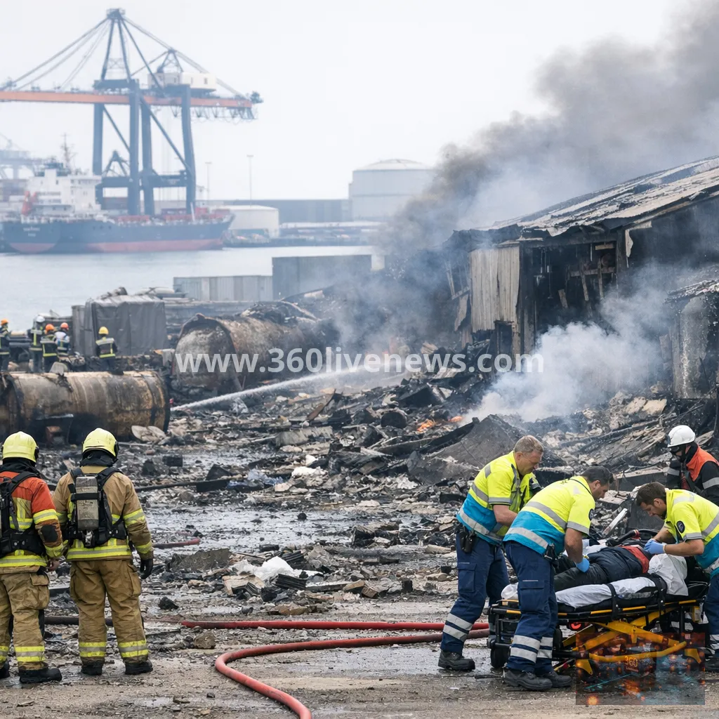 Explosion at Rotterdam port kills one and injures several
