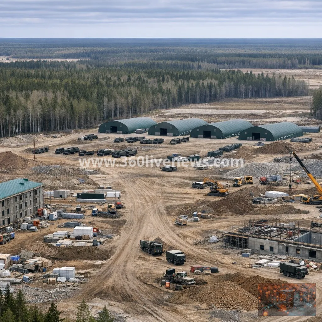 Russia begins building new military base near Finland border