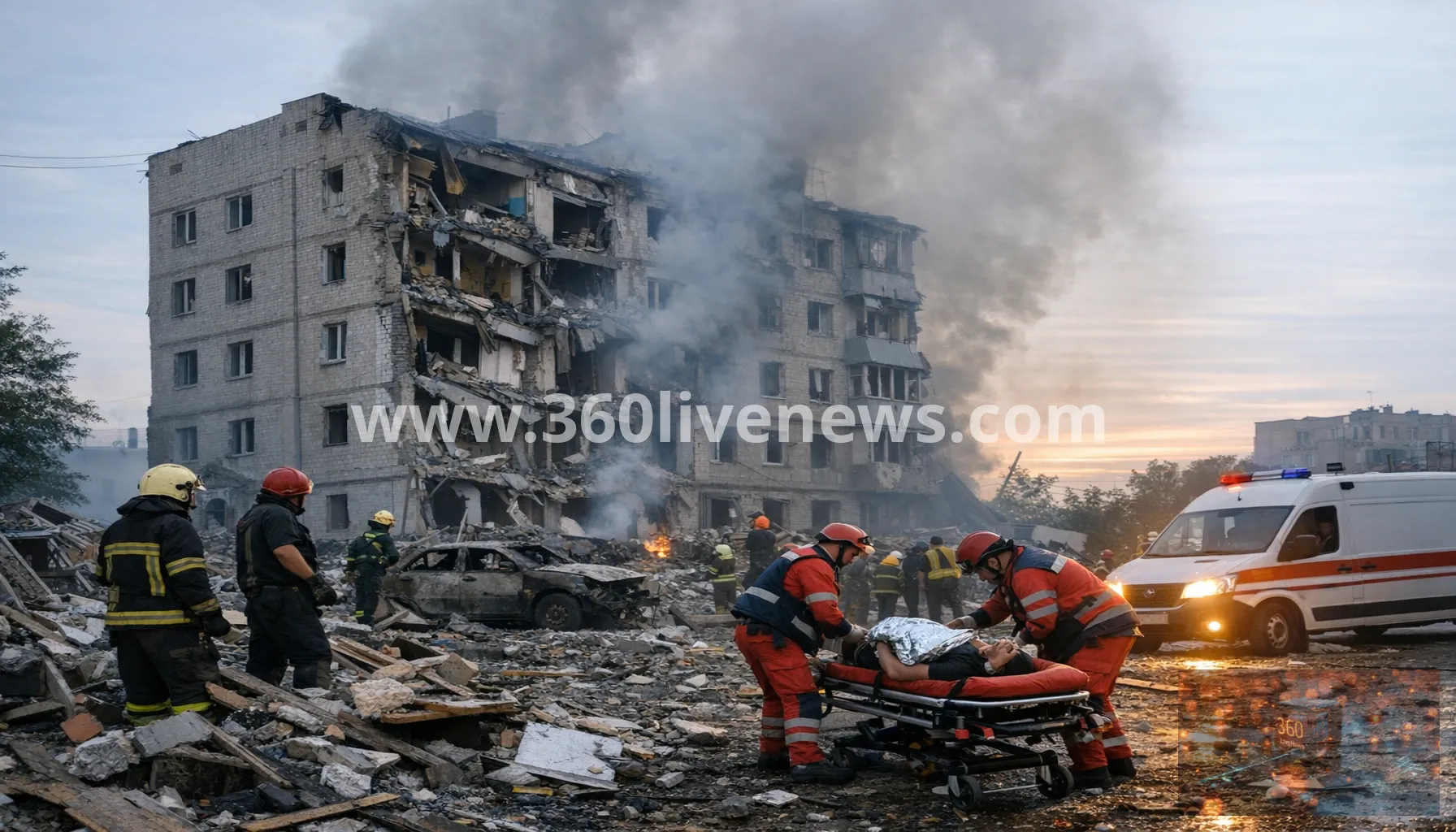 Russian missile and drone strikes injure at least 19 across Ukraine