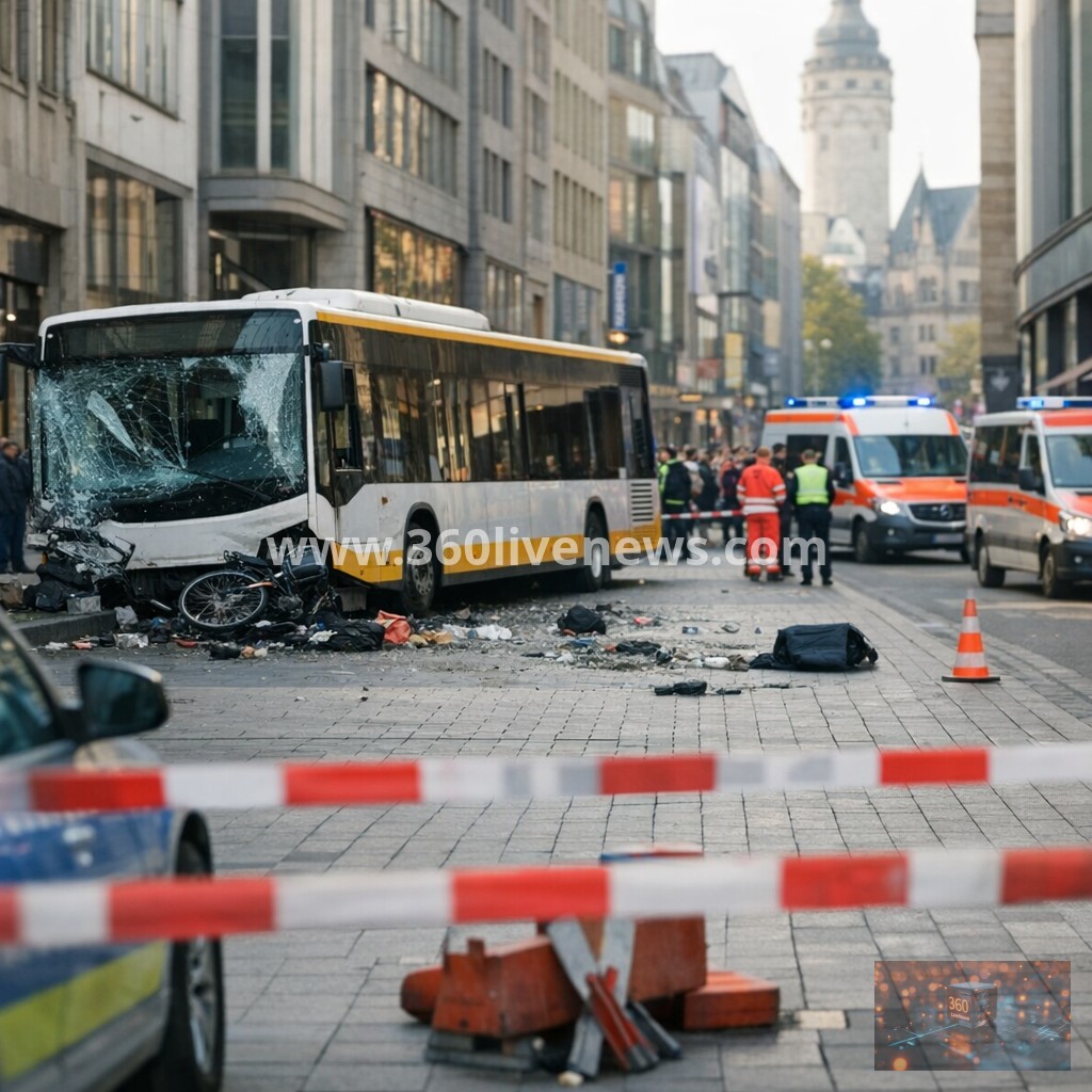 Two killed in suspected deliberate vehicle ramming in Leipzig shopping area