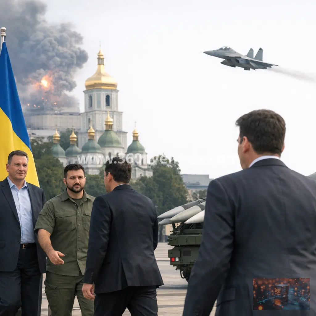 Ukraine and Russia trade strikes as Burnham heads to Kyiv with missile technology pledge