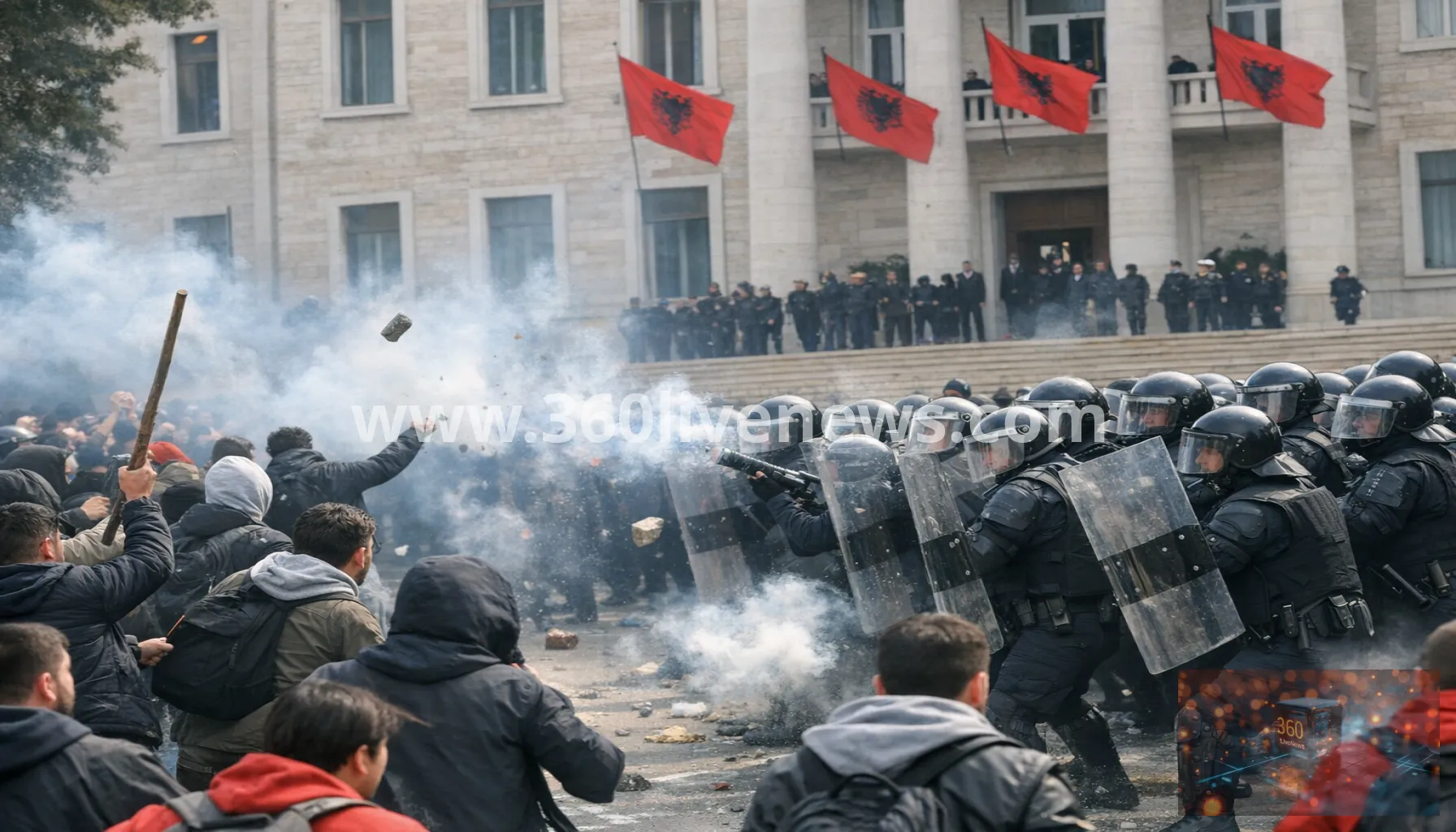 Student protests intensify in Albania as clashes continue for a fourth day