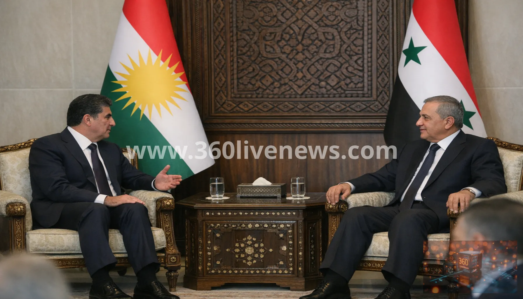 Kurdish regional leader meets Syrian president in Damascus over SDF integration and rights
