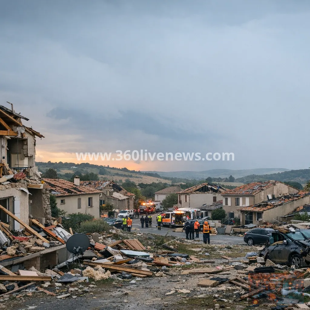 Tornado injures 41 and damages about 300 homes in southwest France