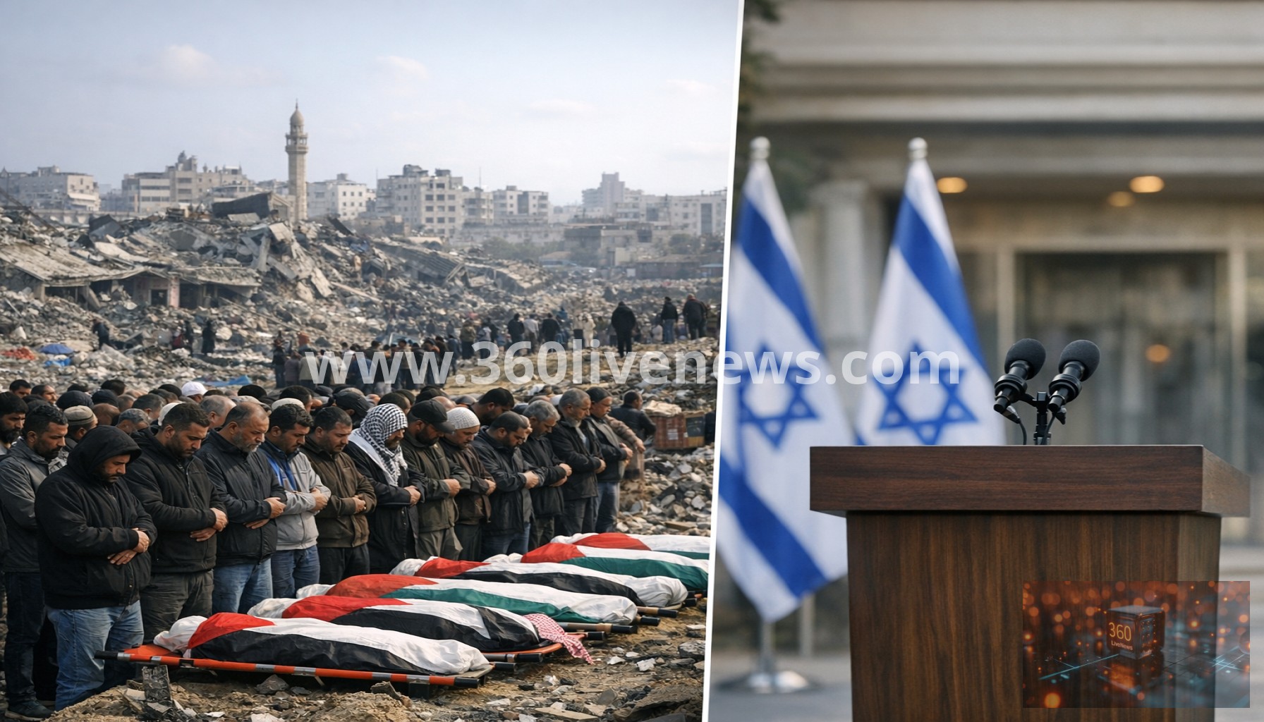 Palestinians mourn 10 killed in Gaza City strikes as Netanyahu vows wider control