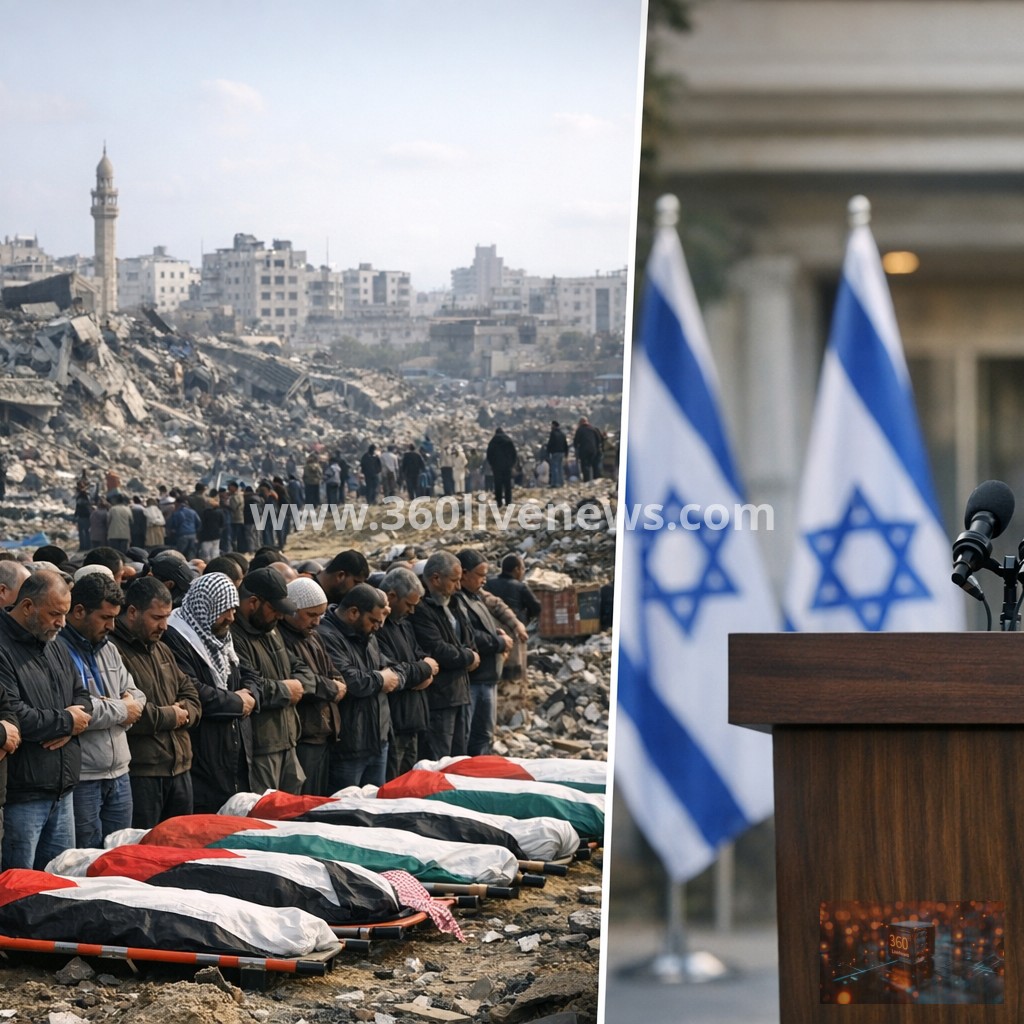 Palestinians mourn 10 killed in Gaza City strikes as Netanyahu vows wider control