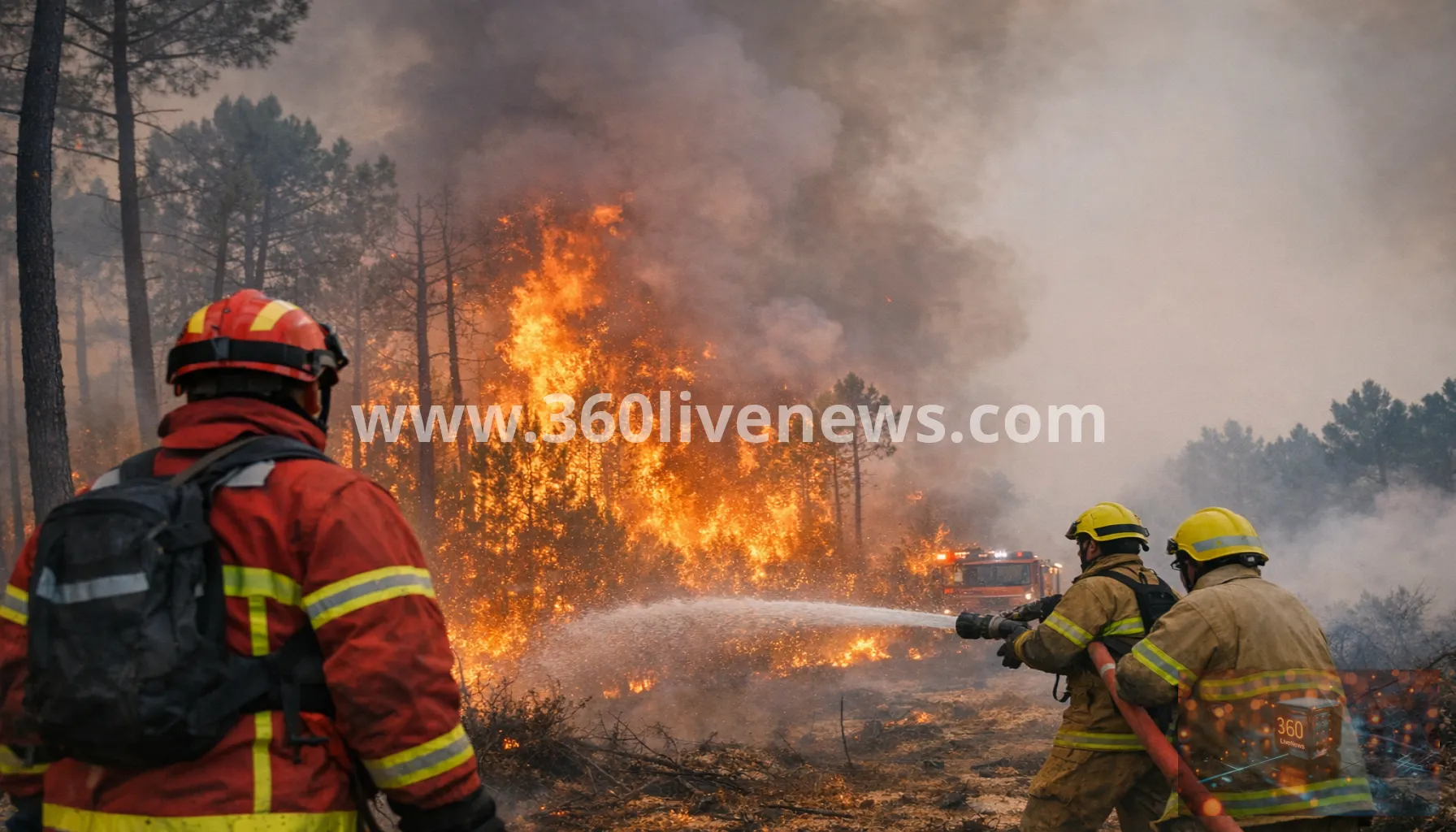 Gironde wildfires intensify as record EU fire weather drives blazes across the Mediterranean