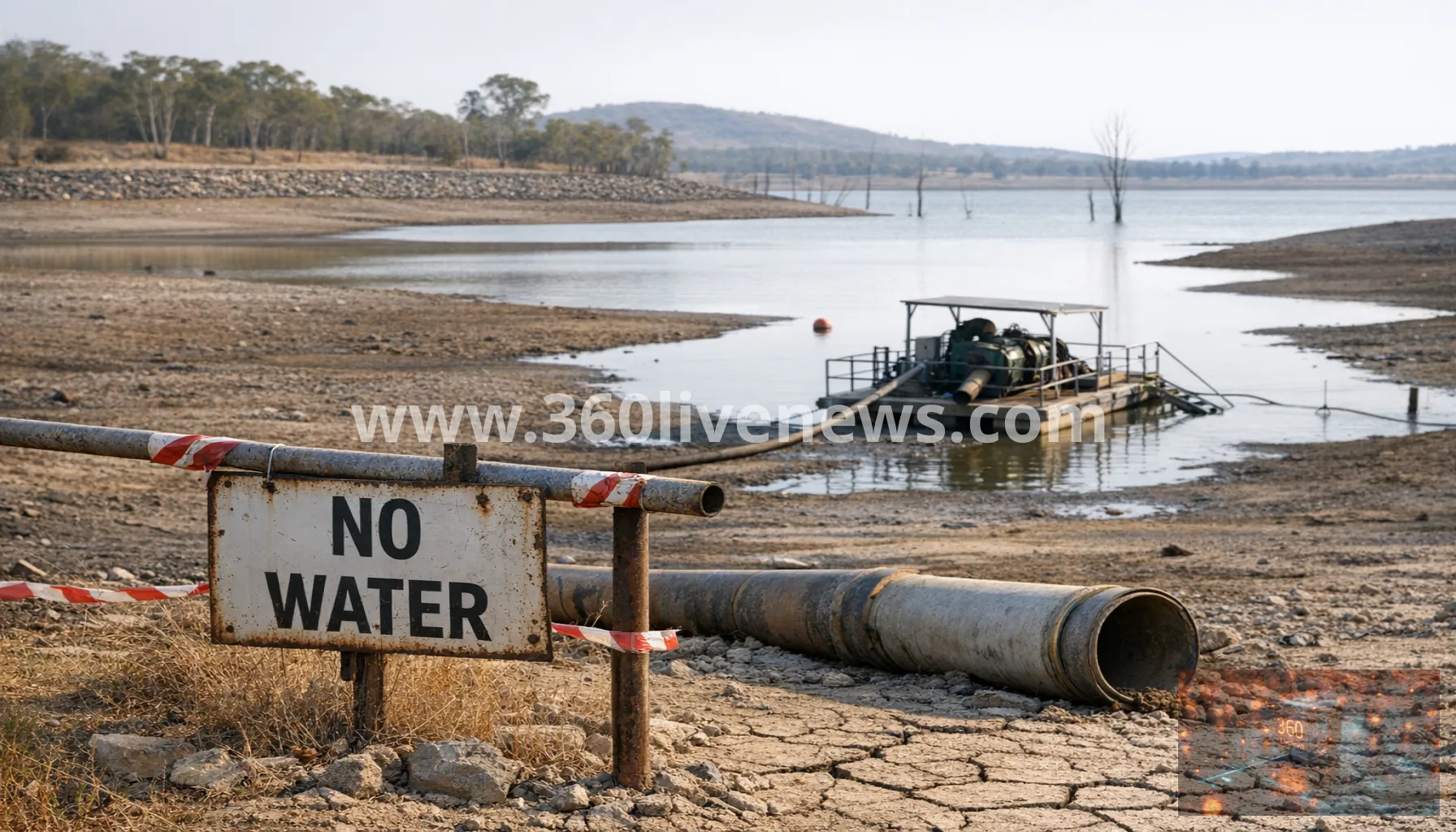 Emergency water restrictions hit Clermont after Theresa Creek Dam pump failure