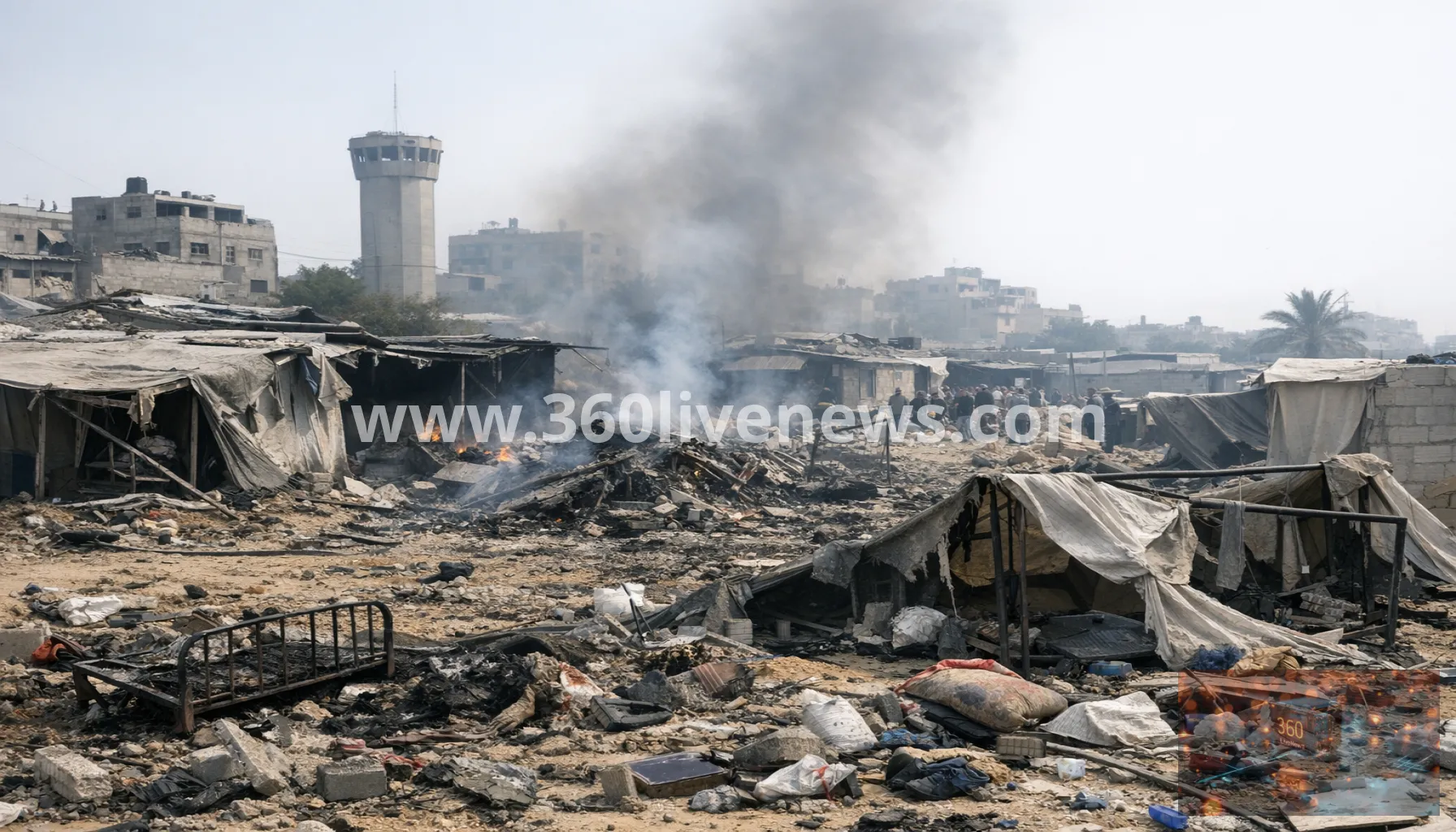 Israeli strikes hit Gaza shelters, killing four amid deteriorating camp conditions