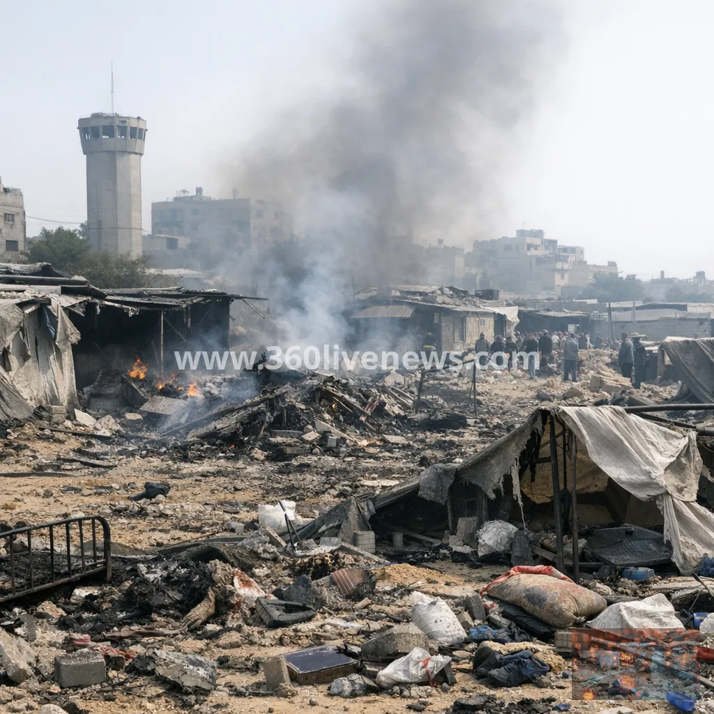 Israeli strikes hit Gaza shelters, killing four amid deteriorating camp conditions