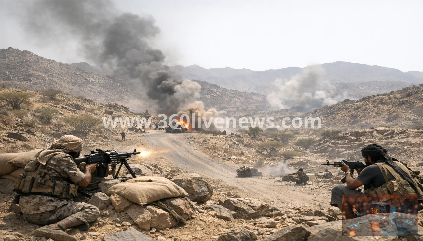 Houthi offensive and clashes west of Taiz threaten road to al-Makha