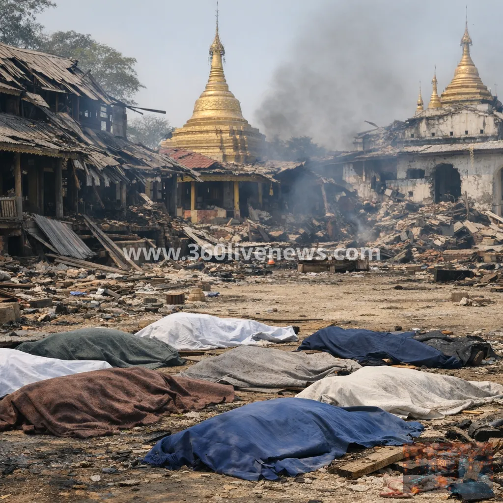 Fourteen killed in air strike on Myanmar monastery in Sagaing region