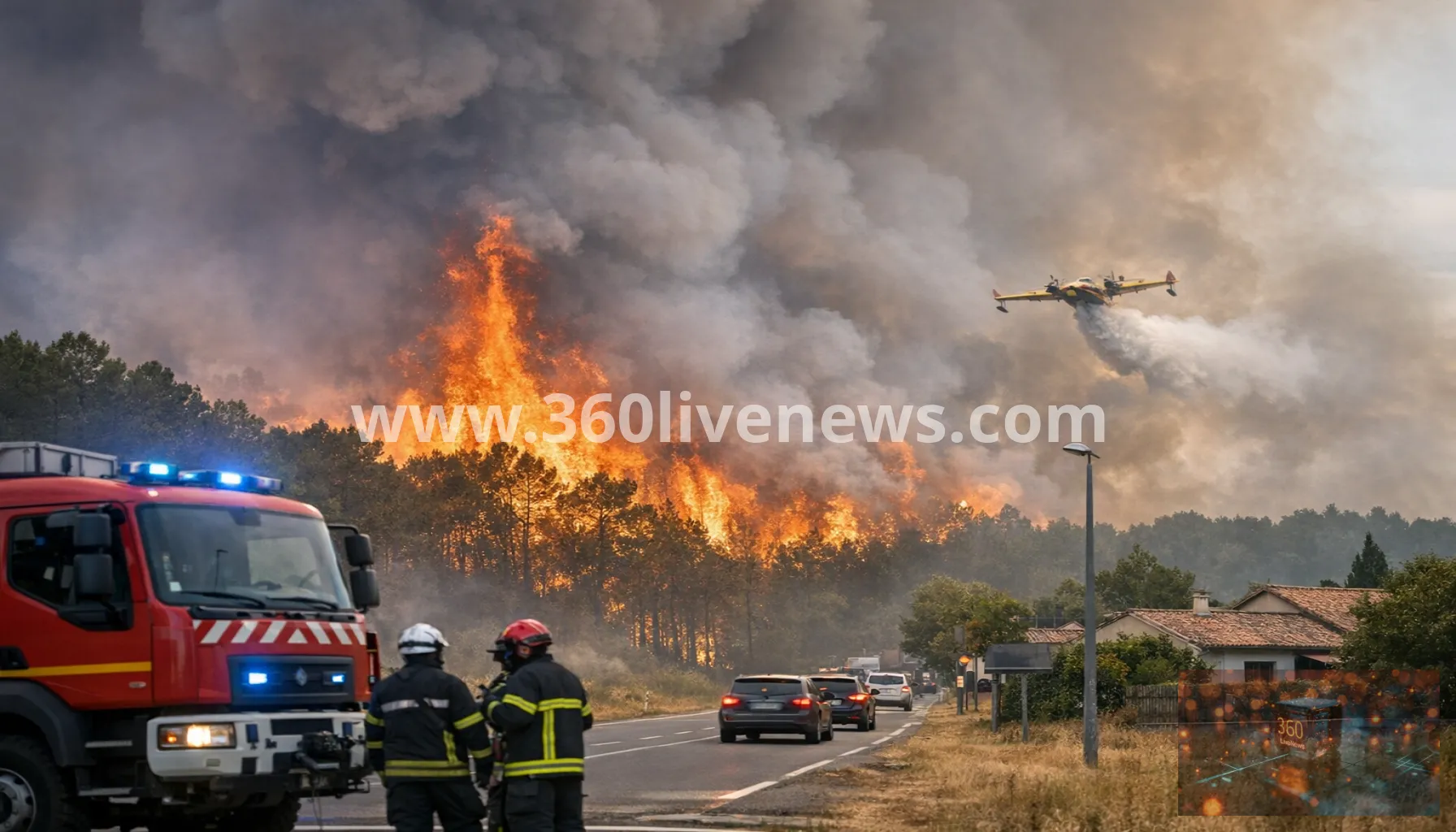 France wildfires force another 55,000 evacuations in Gironde as fire spreads south of Bordeaux