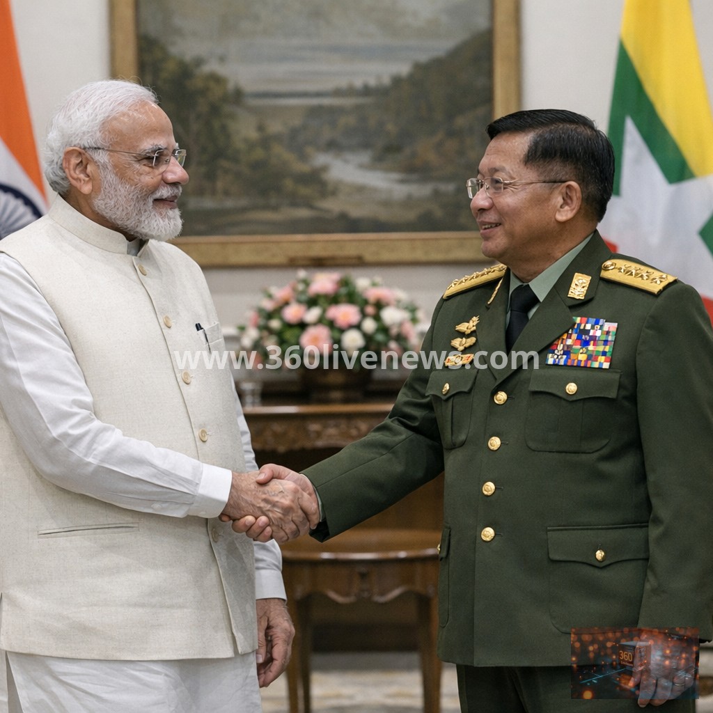 India hosts Myanmar military leader Min Aung Hlaing in New Delhi