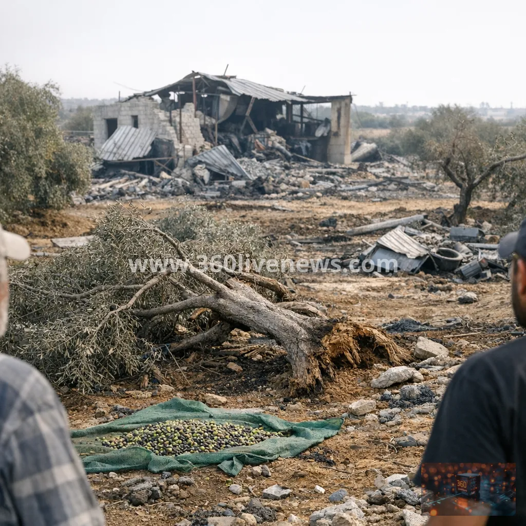 Gaza olive harvest collapses after orchards are destroyed and mills shut down