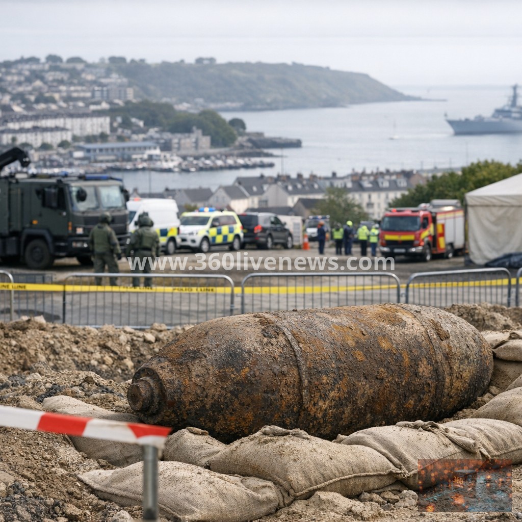 WW2 bomb to be blown up as 1,200 homes evacuated in Plymouth