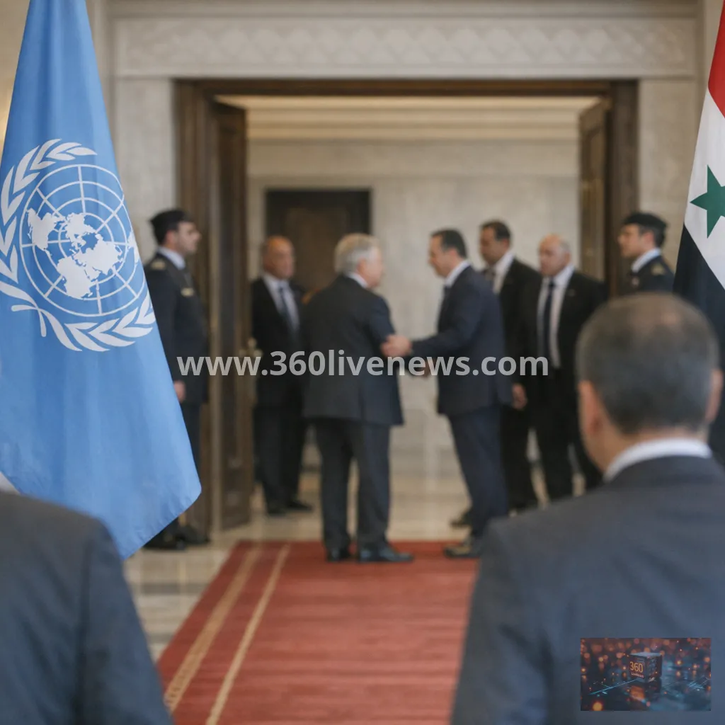 Guterres arrives in Syria for first official UN chief visit in 17 years