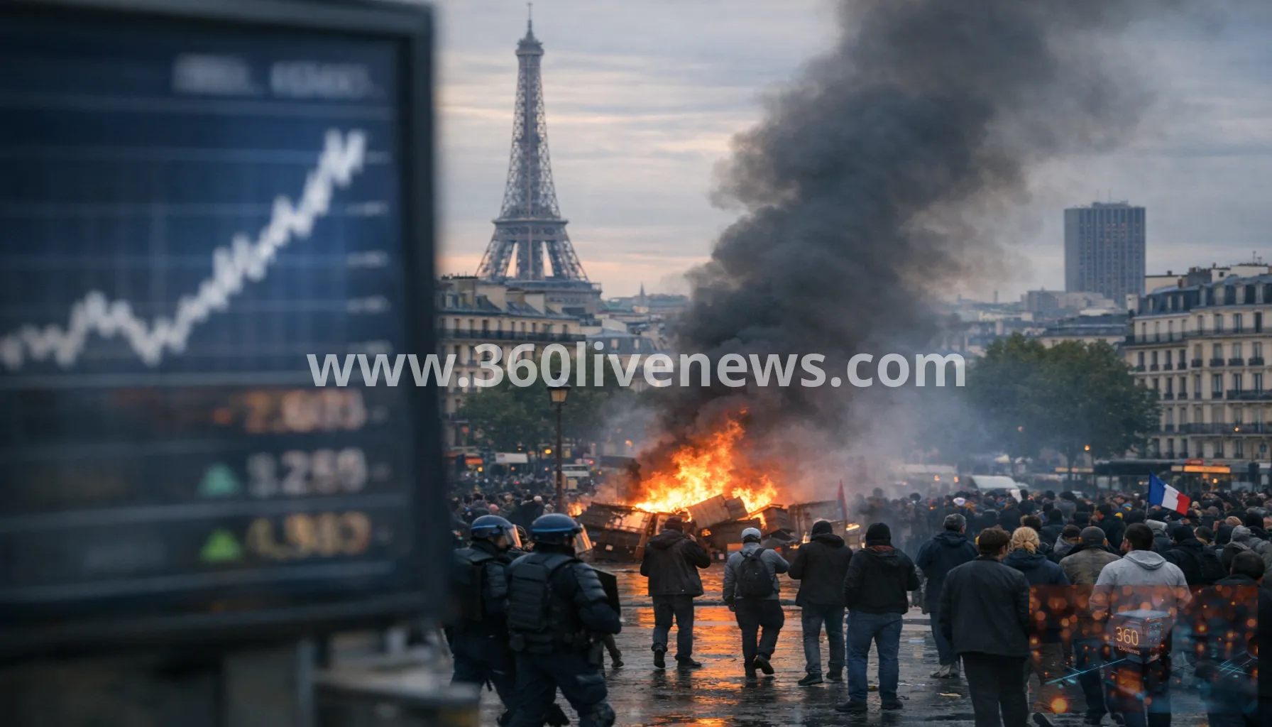 France bond yields hit nearly 25-year high amid unrest and debt concerns