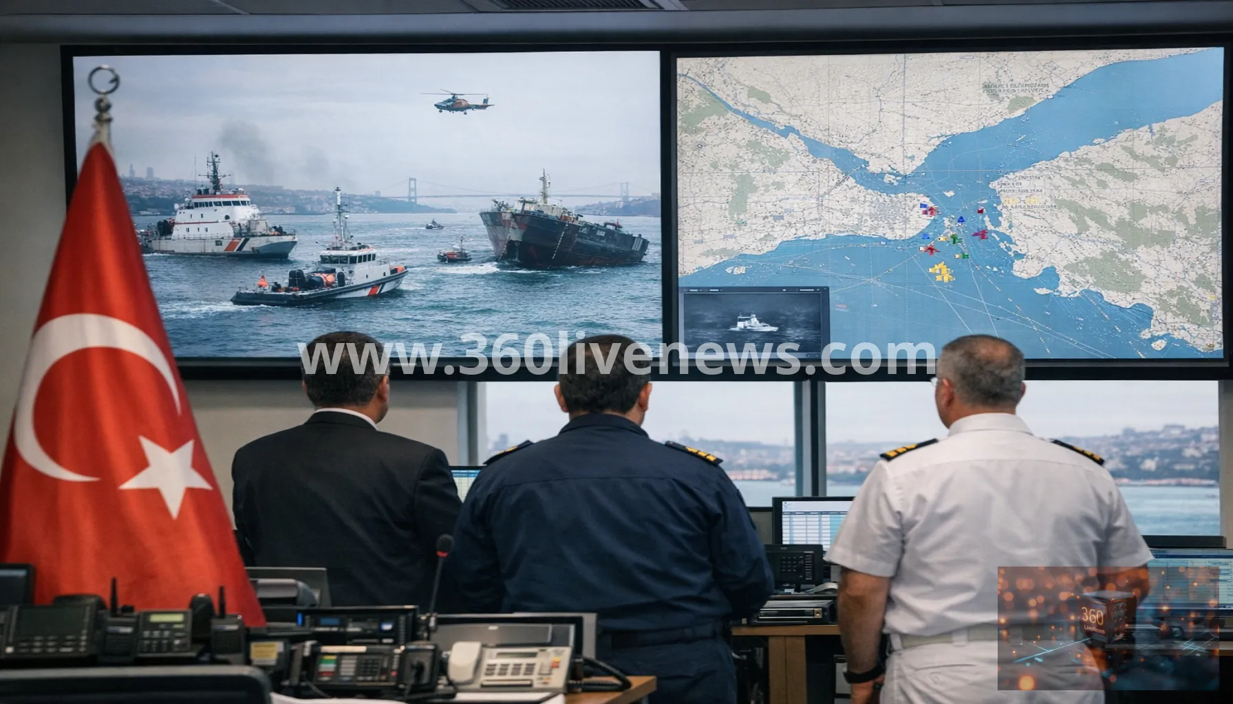 Turkiye launches search after cargo vessels collide off Istanbul