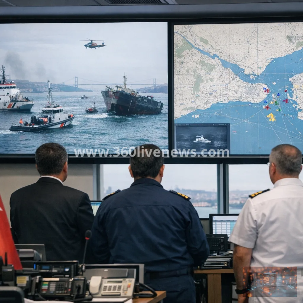 Turkiye launches search after cargo vessels collide off Istanbul