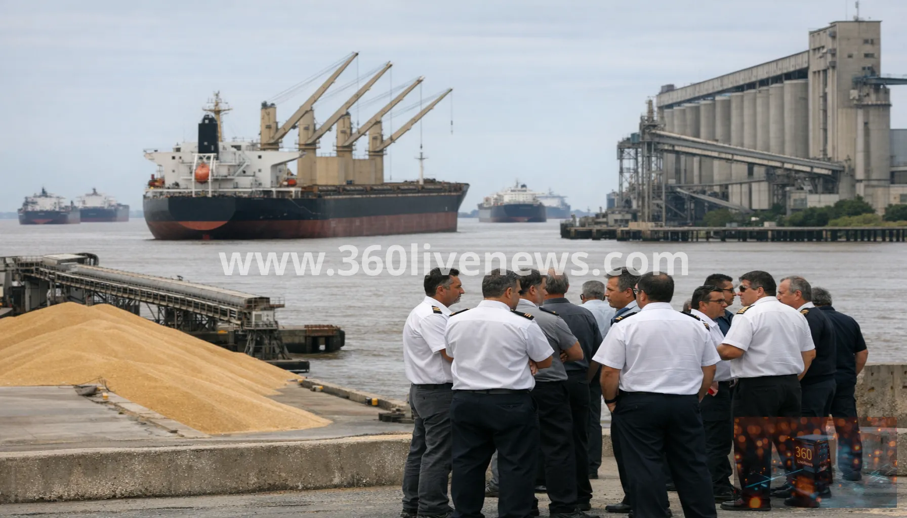 Argentina grain exports disrupted as maritime pilots strike over deregulation decree