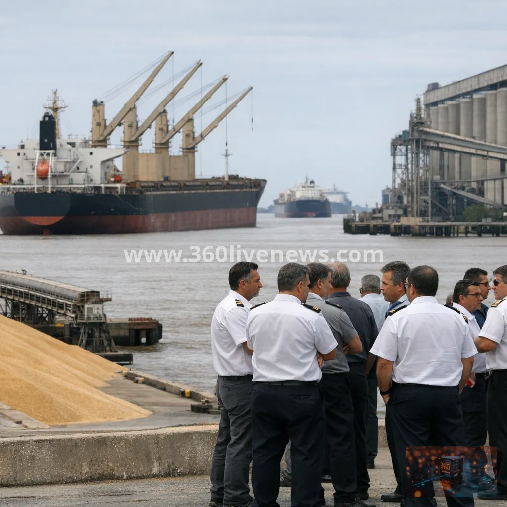 Argentina grain exports disrupted as maritime pilots strike over deregulation decree