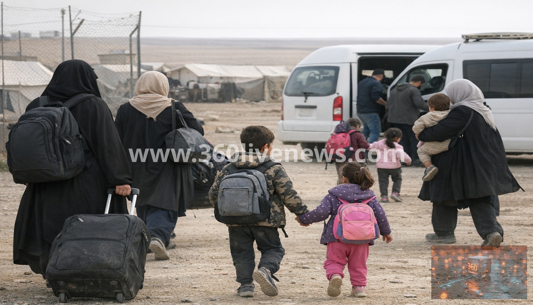 Australian women and children leave Al-Roj camp in Syria for return to Australia