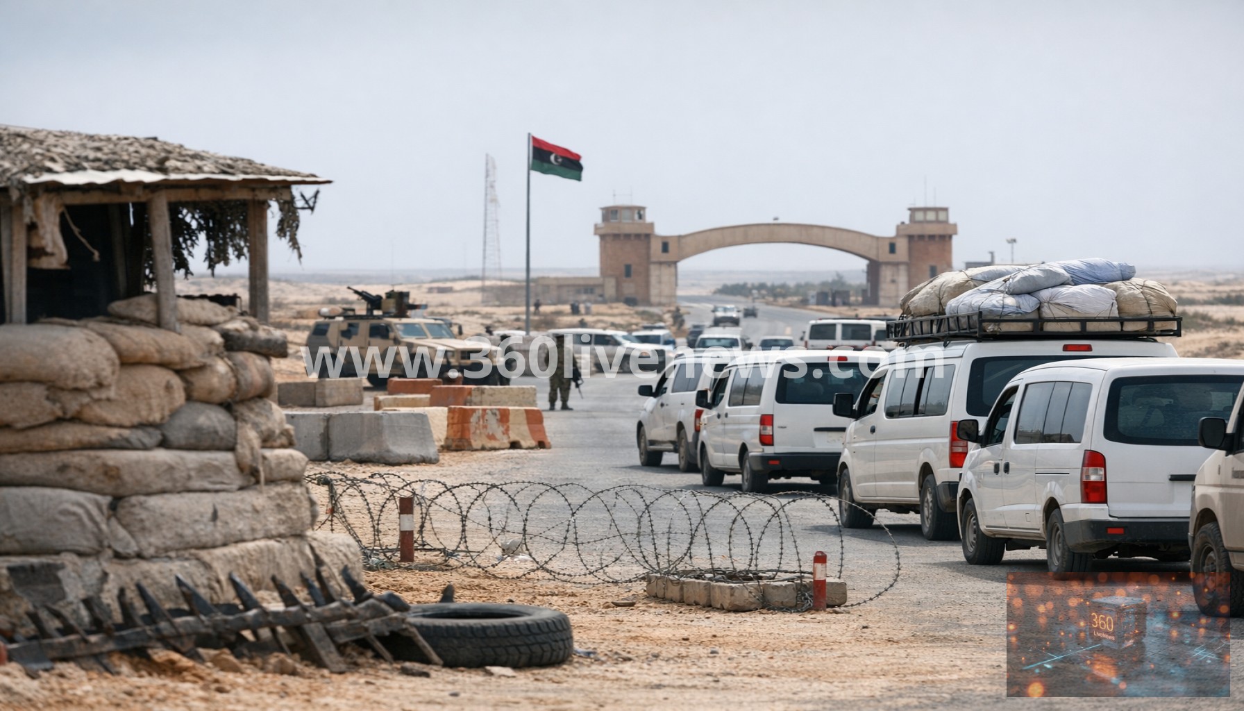 Libyan forces detain Gaza aid convoy activists at Sirte checkpoint