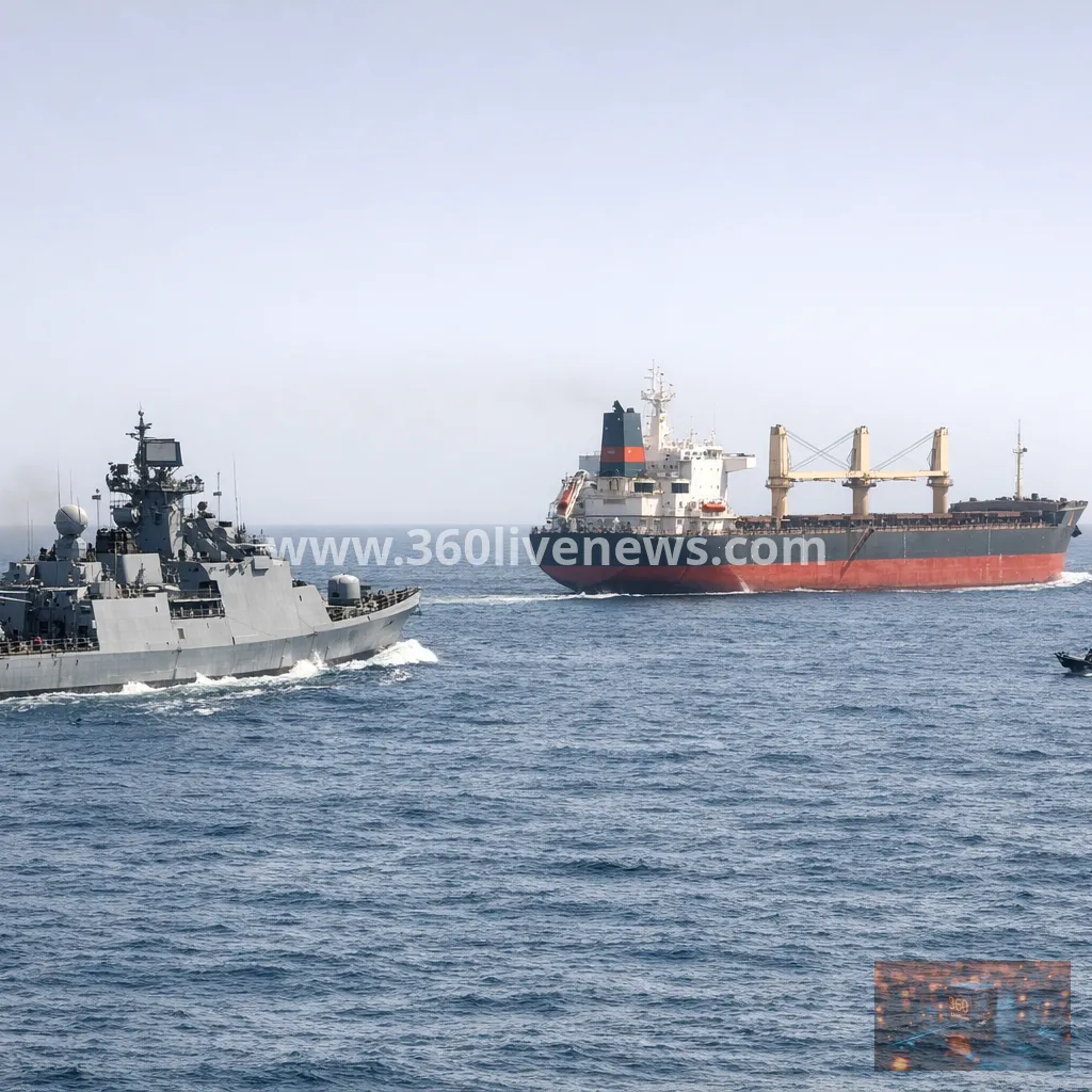 Indian Navy frigate foils piracy attempt on merchant vessel in Gulf of Aden