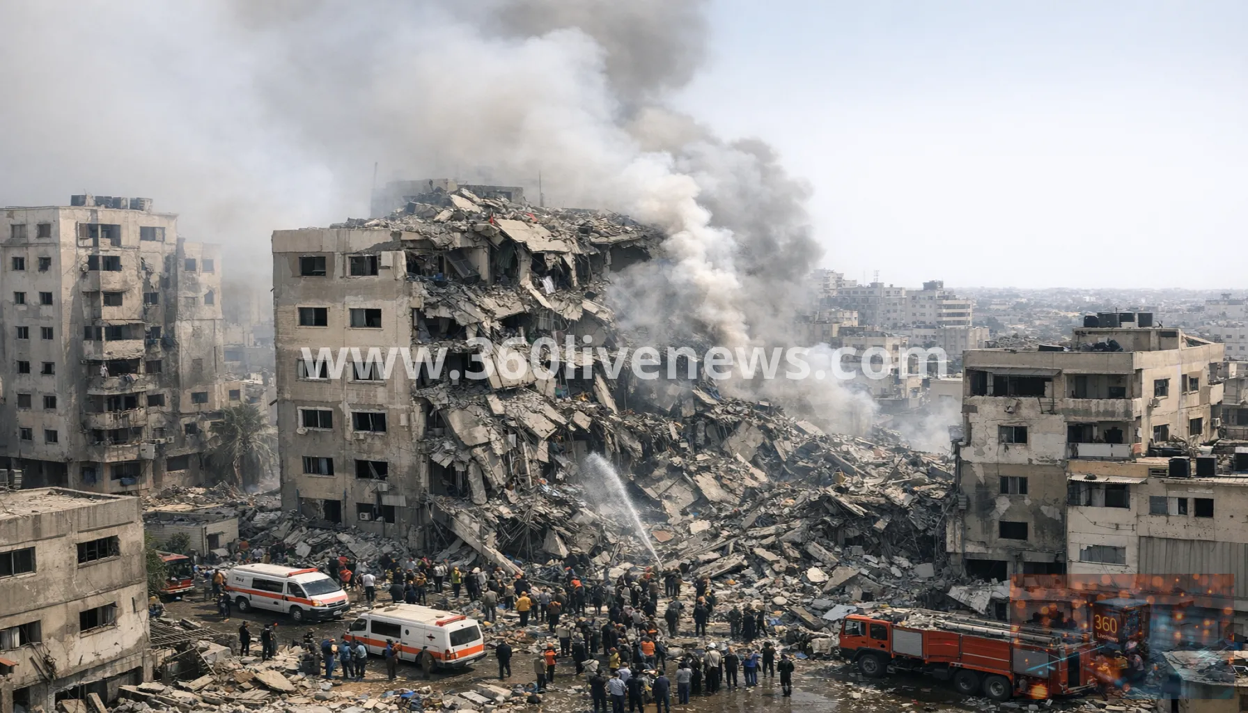 Israeli airstrike kills at least five in Gaza City residential building