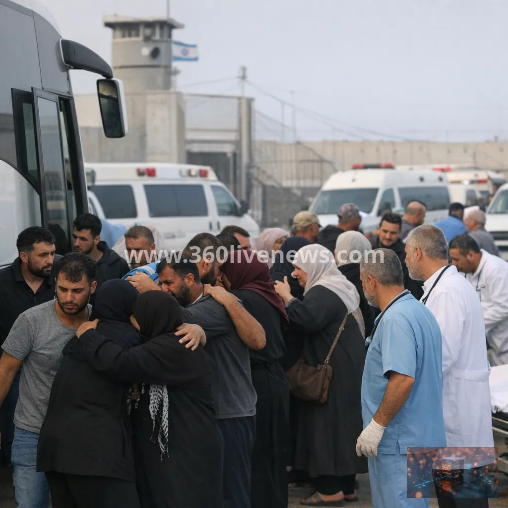 Sixty Palestinian detainees returned to Gaza after long detention and abuse allegations