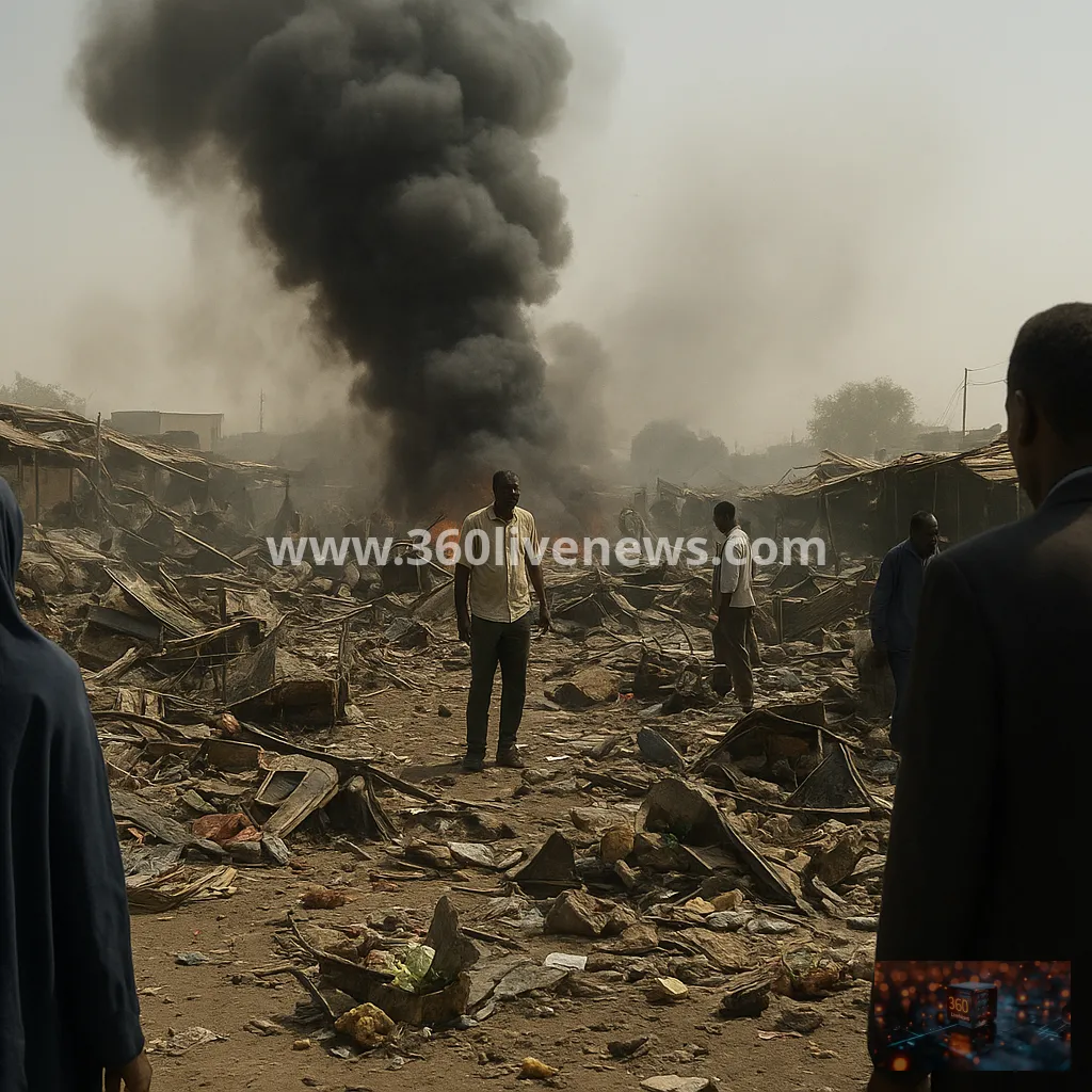 Drone strike kills at least 21 at market in Sudan's Nyala