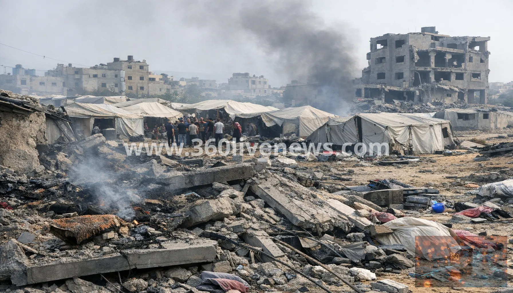 Child among three killed in Israeli strike on Gaza displaced camp