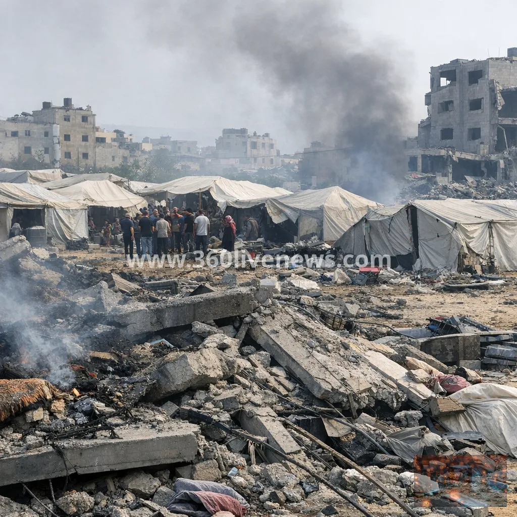 Child among three killed in Israeli strike on Gaza displaced camp