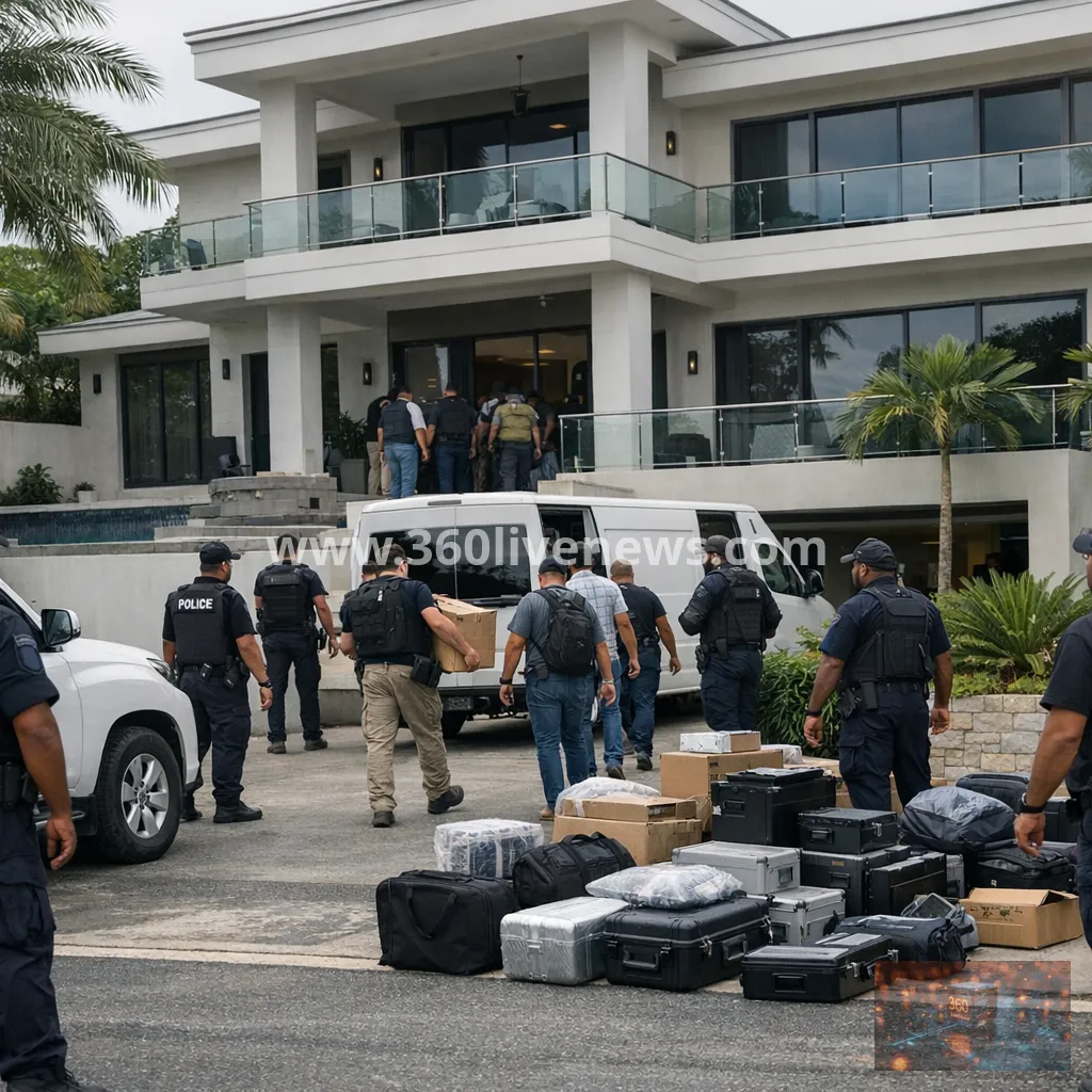 Papua New Guinea police raid Port Moresby property in alleged trafficking and online scam case