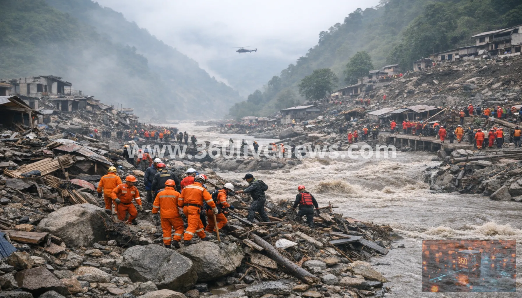 Nepal and Tibet flood disaster leaves 750 dead and more than 3,000 missing as rescue work continues