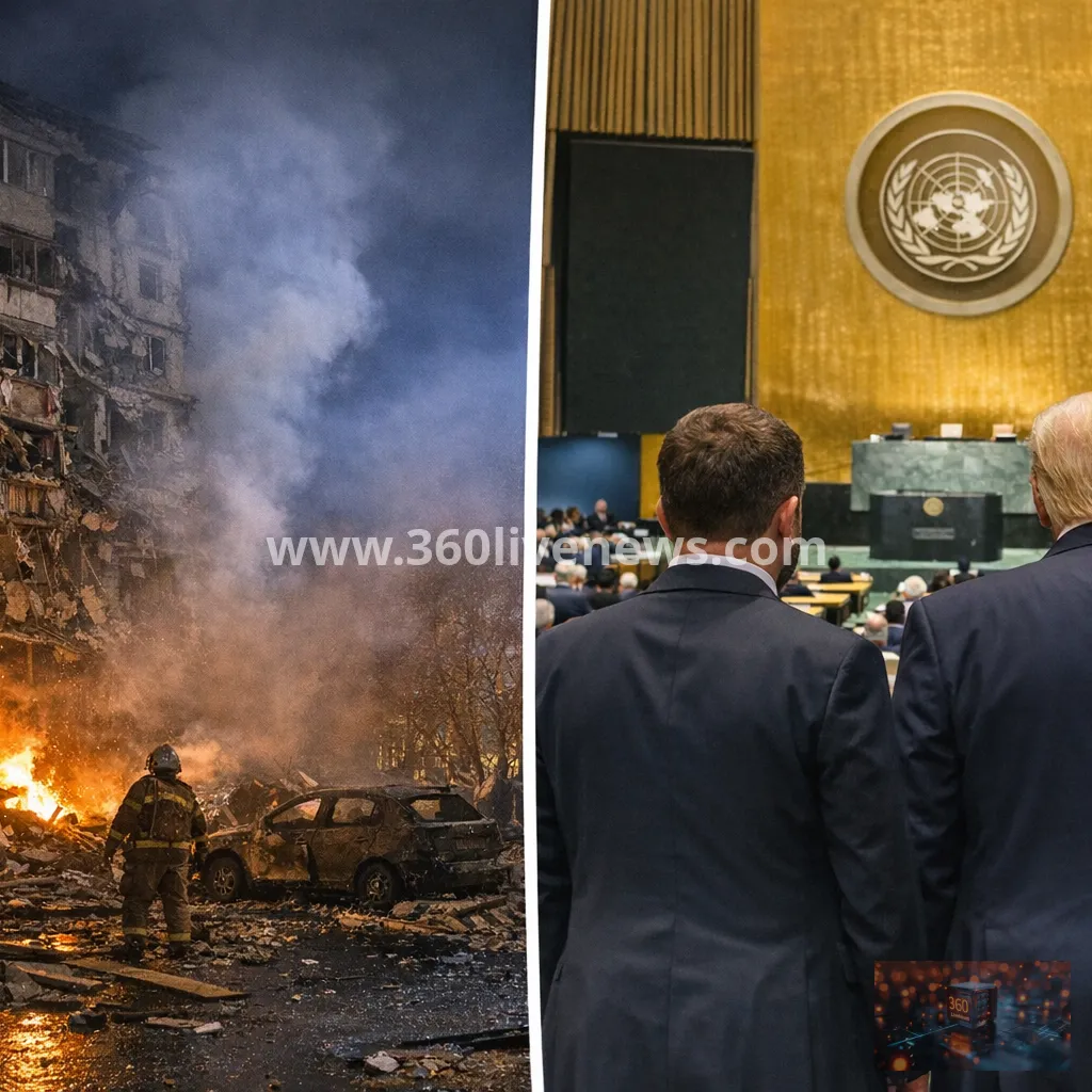 Russian drones strike Zaporizhzhia as Zelensky expects Trump meeting at UN General Assembly