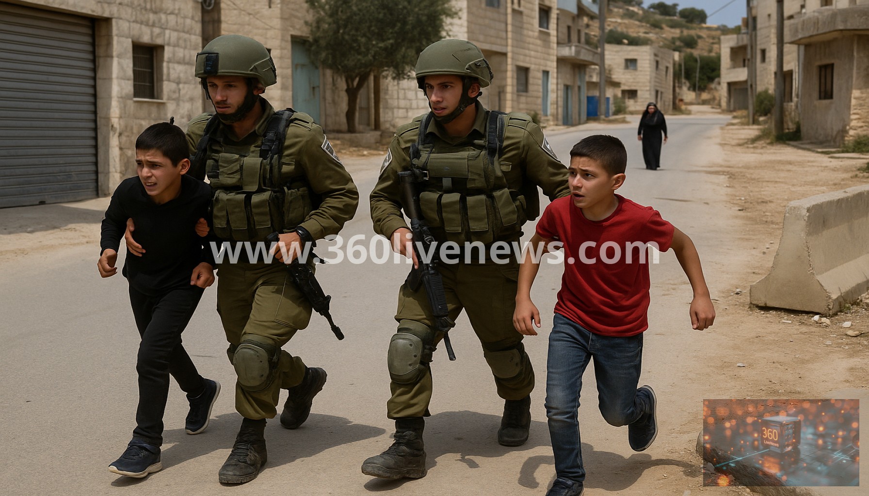 Israeli forces arrest two children during raid in occupied West Bank village of al-Mughayyir