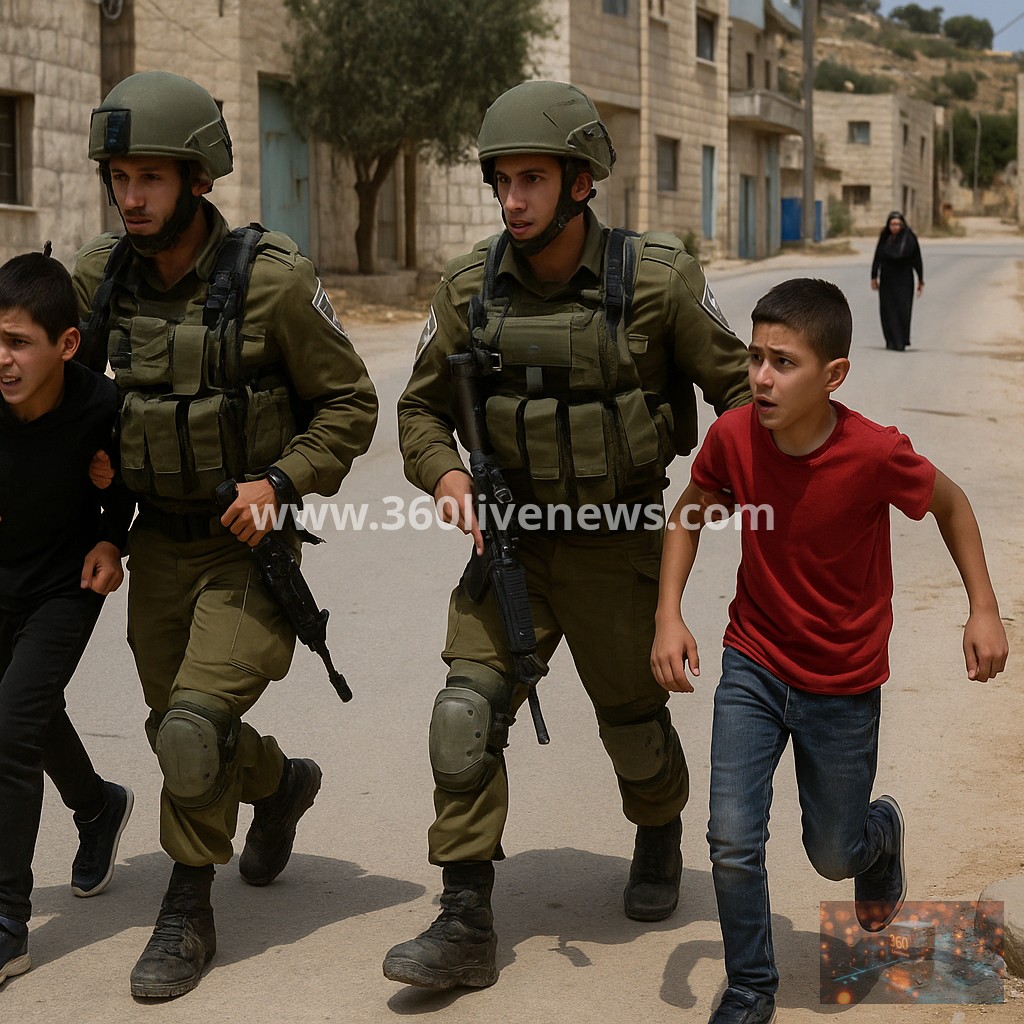 Israeli forces arrest two children during raid in occupied West Bank village of al-Mughayyir