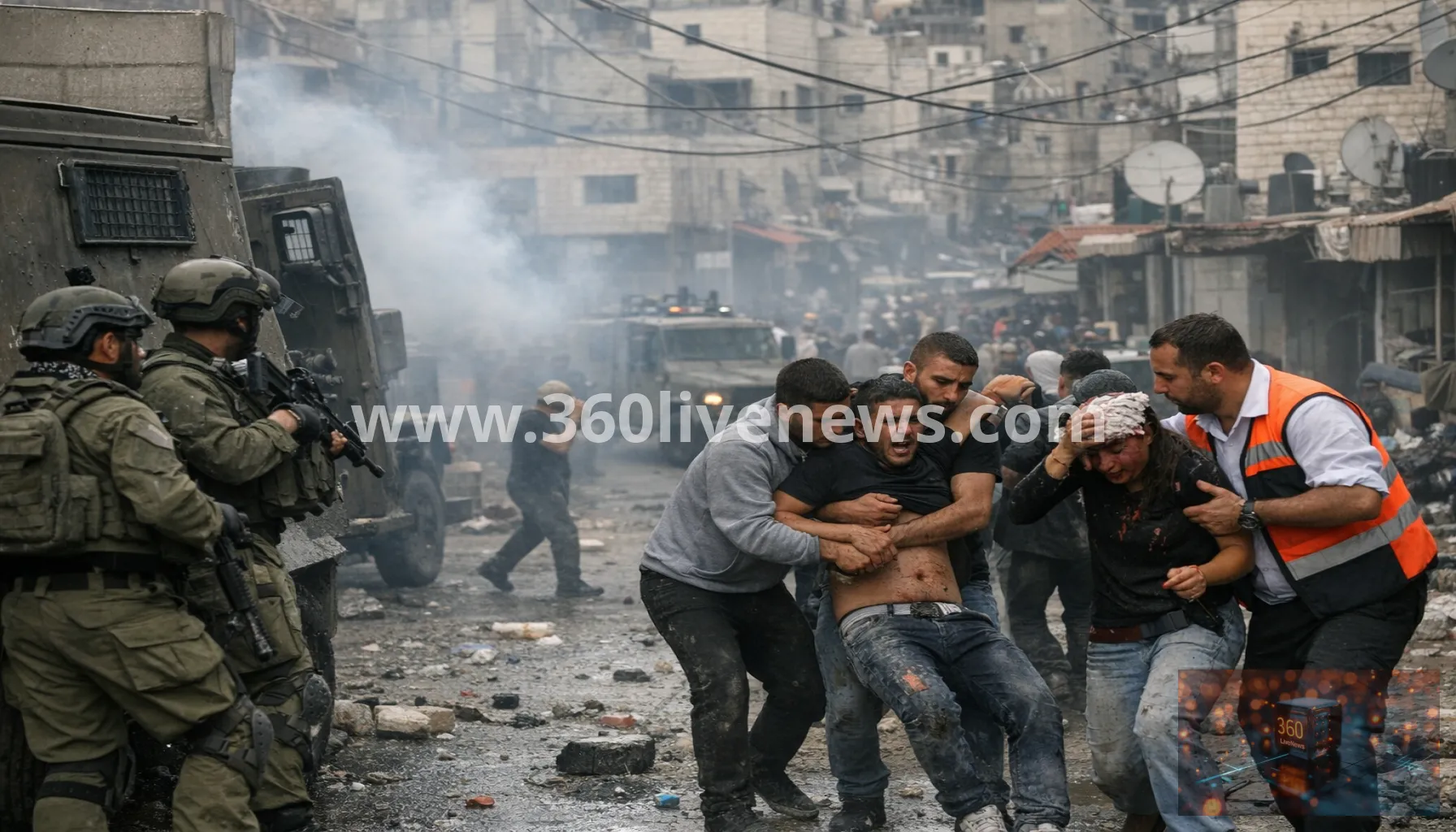 Israeli raid in Qalandiya refugee camp injures at least 51 Palestinians