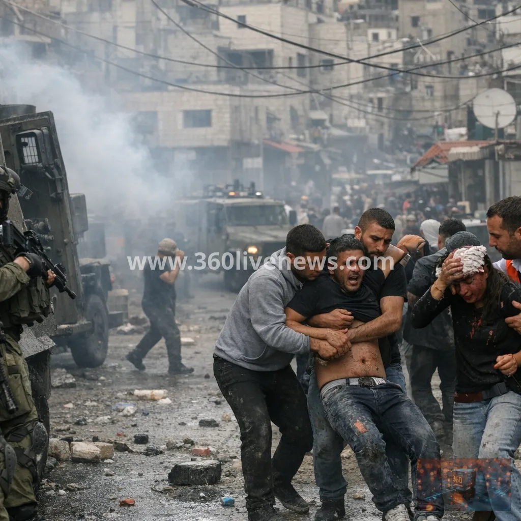 Israeli raid in Qalandiya refugee camp injures at least 51 Palestinians