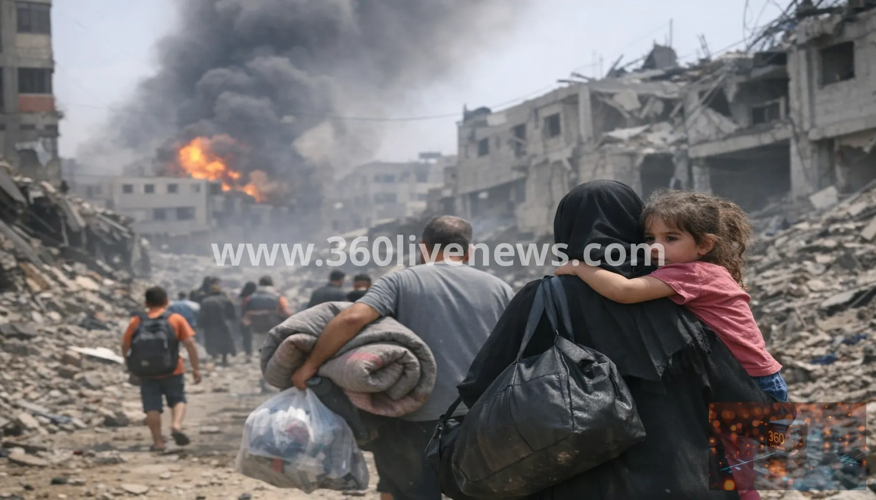 Gaza ceasefire anniversary marked by continued Israeli strikes and fresh displacement
