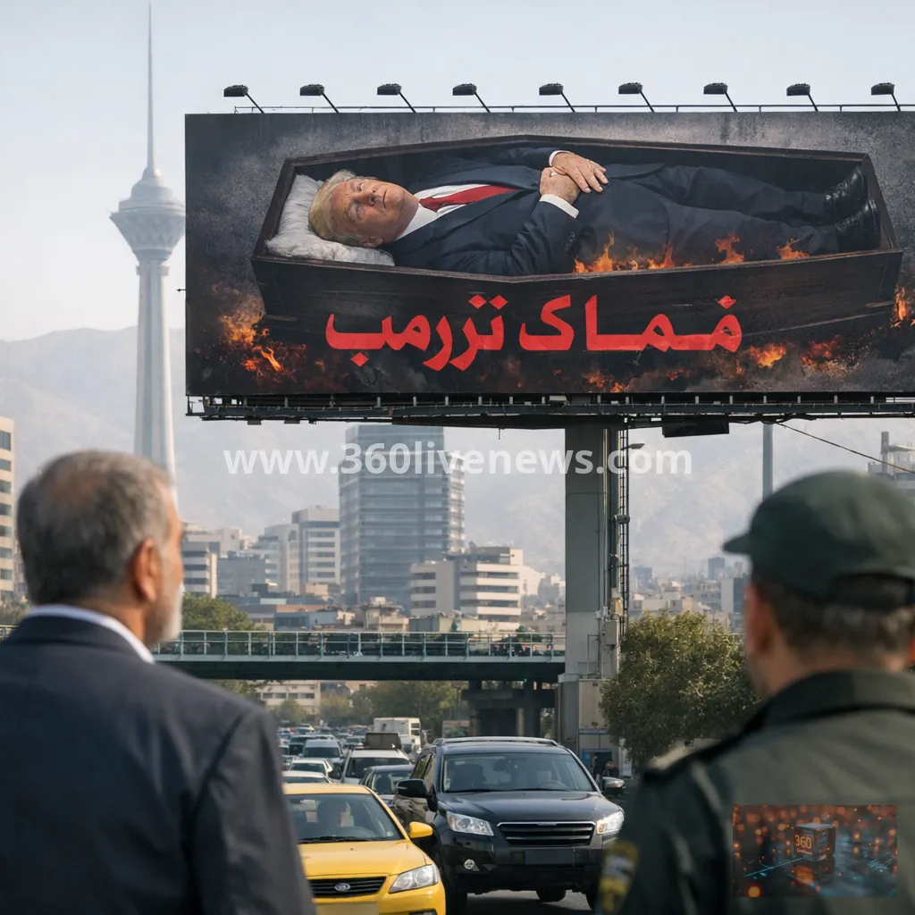 Tehran billboard shows Trump in coffin amid renewed Iran-US tensions