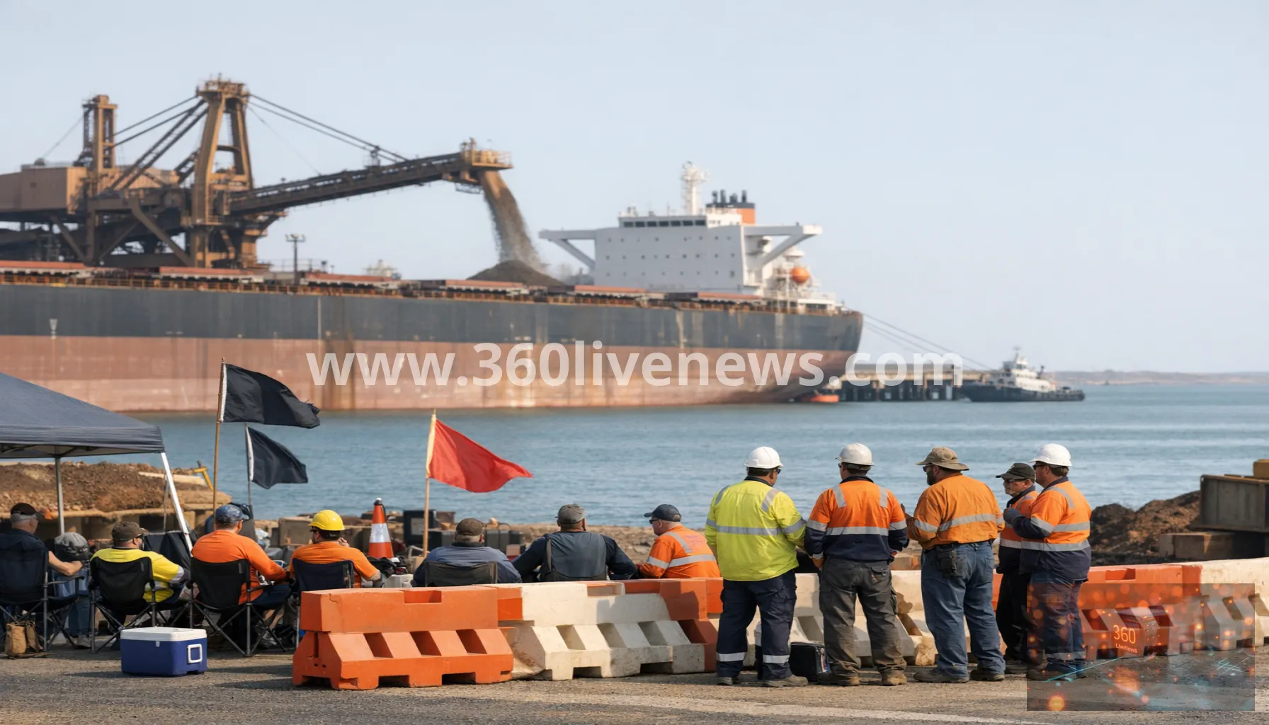 Strike action at Port Hedland threatens BHP iron ore shipments this weekend