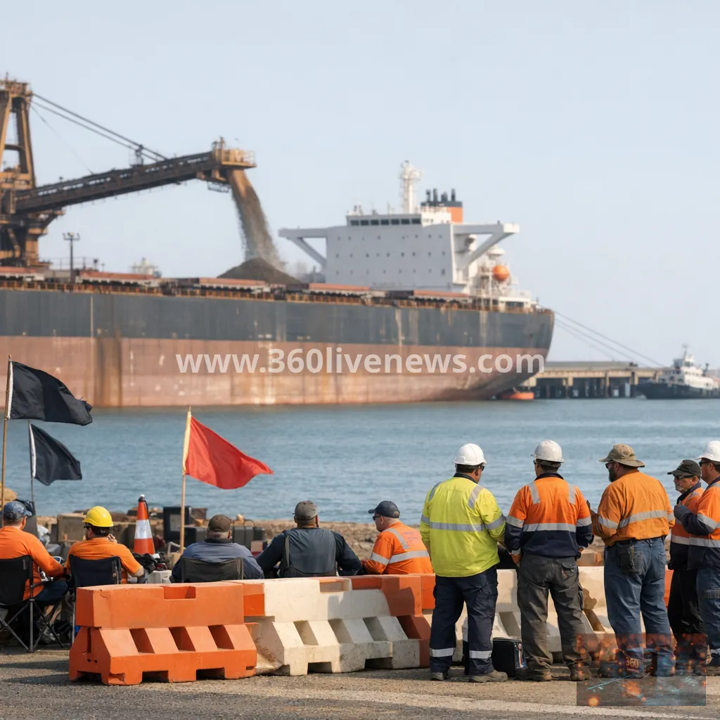 Strike action at Port Hedland threatens BHP iron ore shipments this weekend