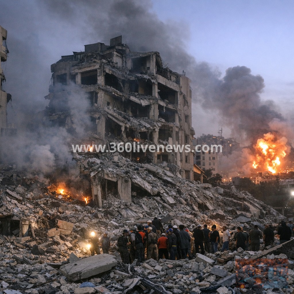 Israel strikes Beirut's Dahieh suburbs for first time since ceasefire