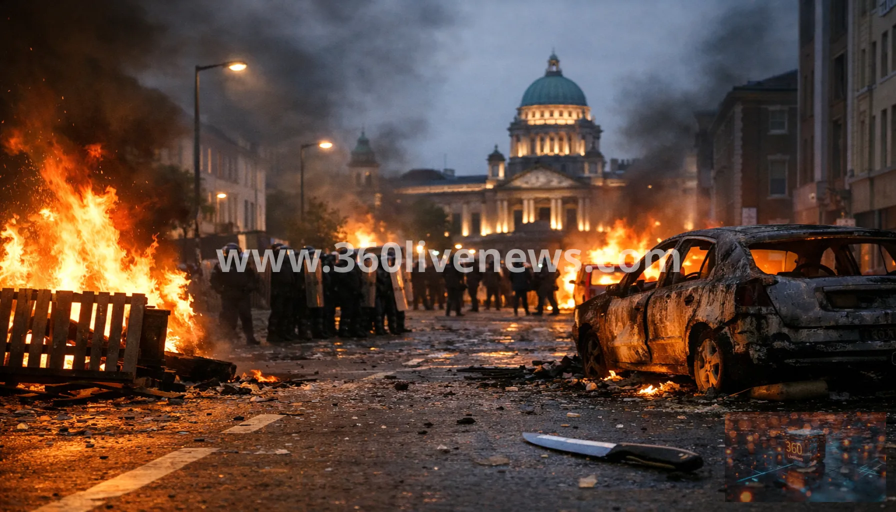 Northern Ireland unrest eases after second night of disorder linked to Belfast knife attack
