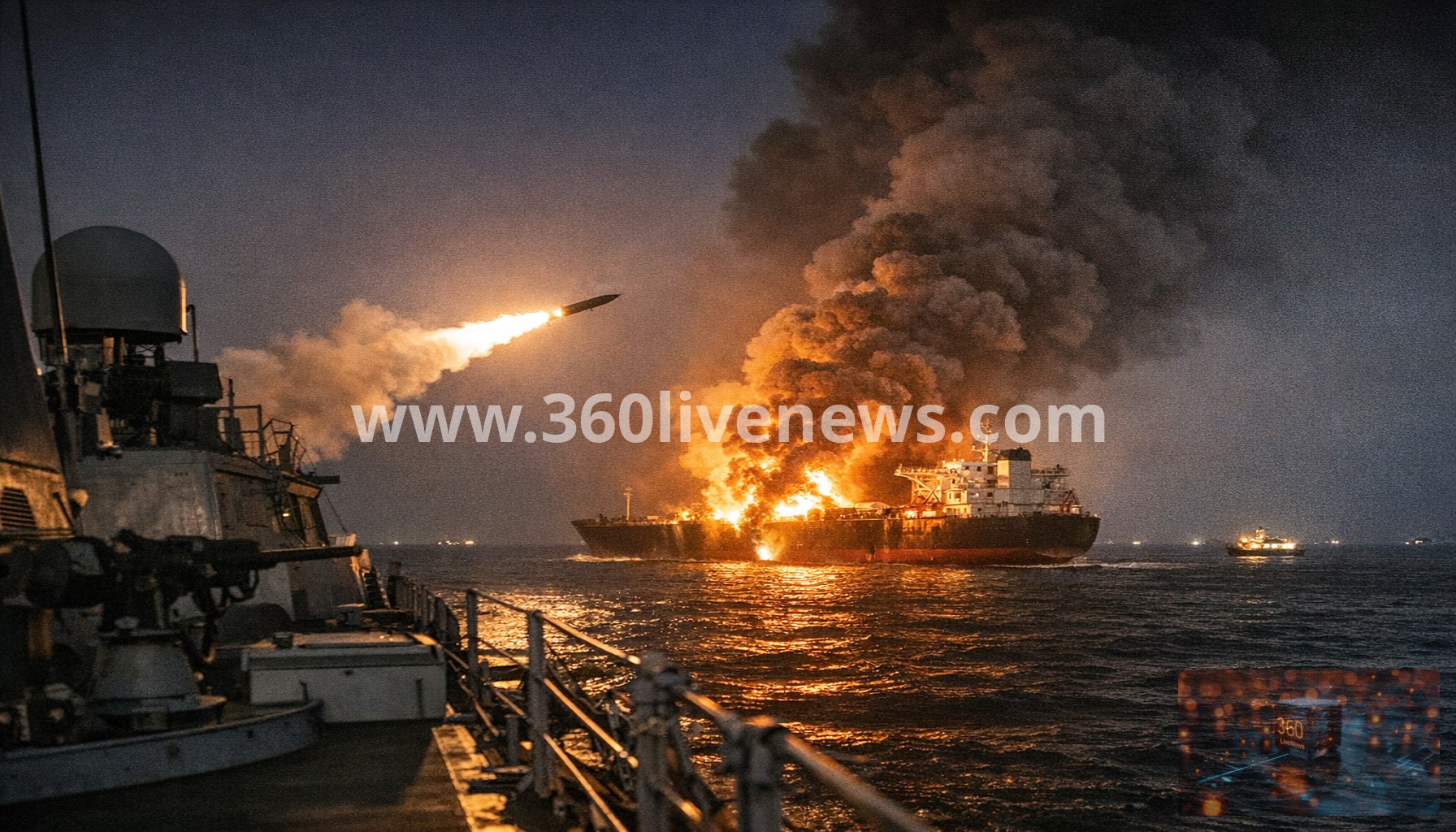 Shipping disruption deepens in Hormuz and Bab al-Mandeb as tanker fire reported