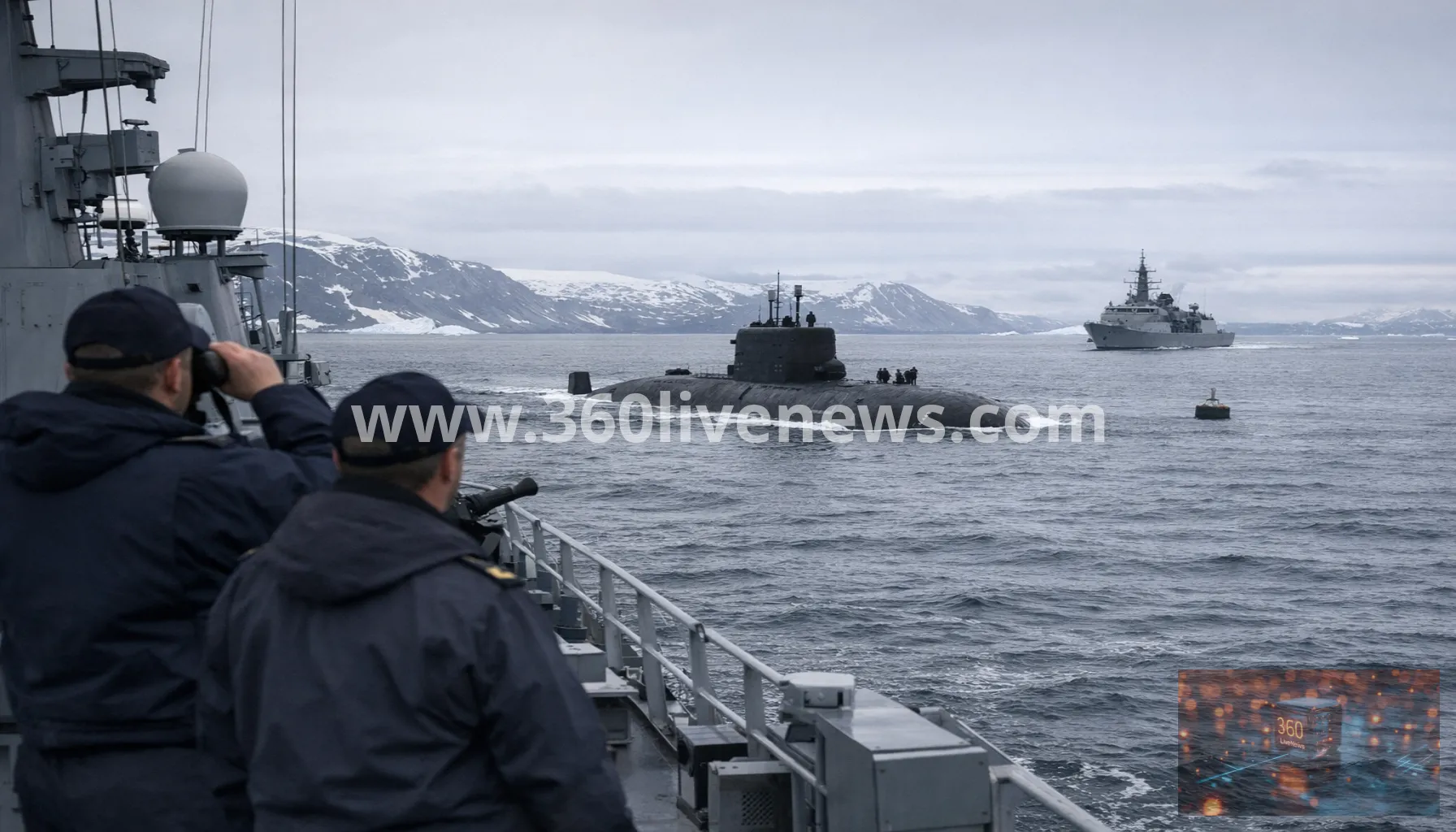 Russian submarines intercepted near Arctic cable in joint NATO operation, officials say