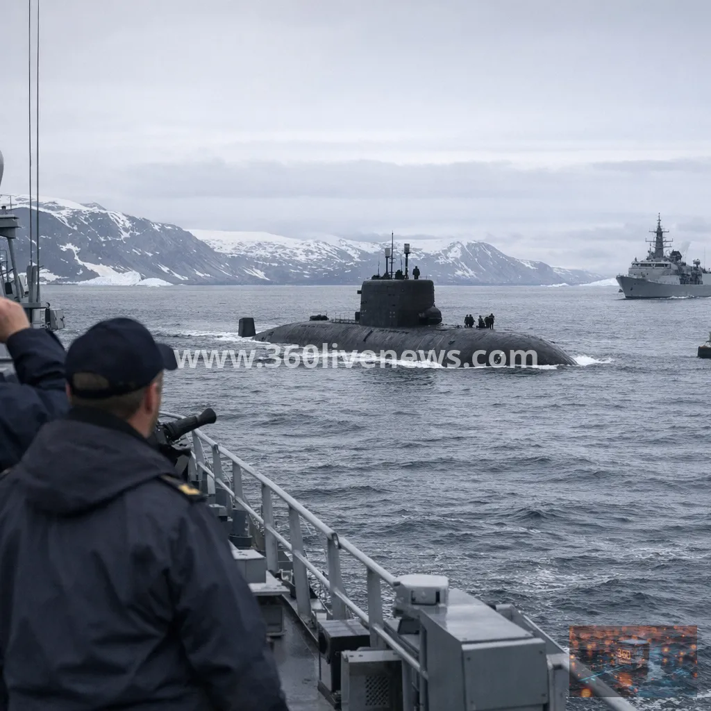 Russian submarines intercepted near Arctic cable in joint NATO operation, officials say
